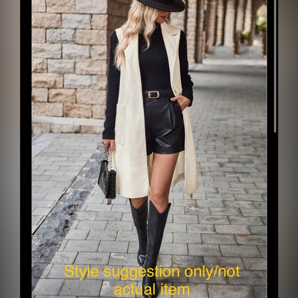 Oversized relaxed vest - Picture 4 of 10